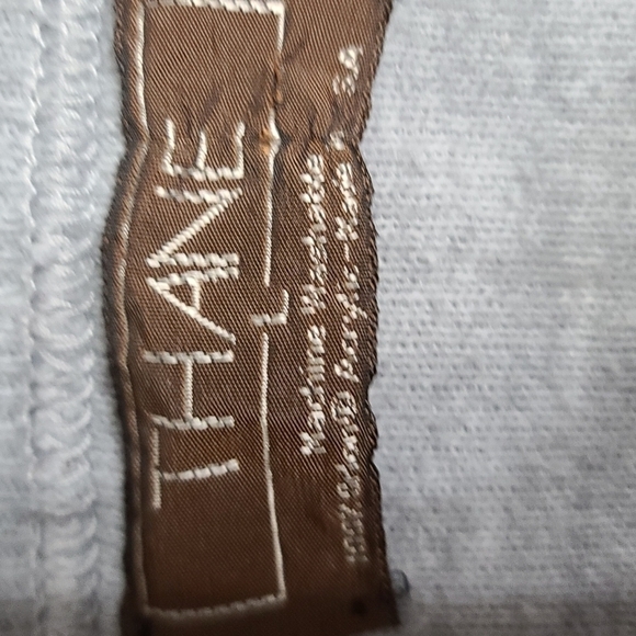 VTG Thane Men's V-neck Sweater Gray Scotland Patch Lightweight Size L GUC - Picture 7 of 10